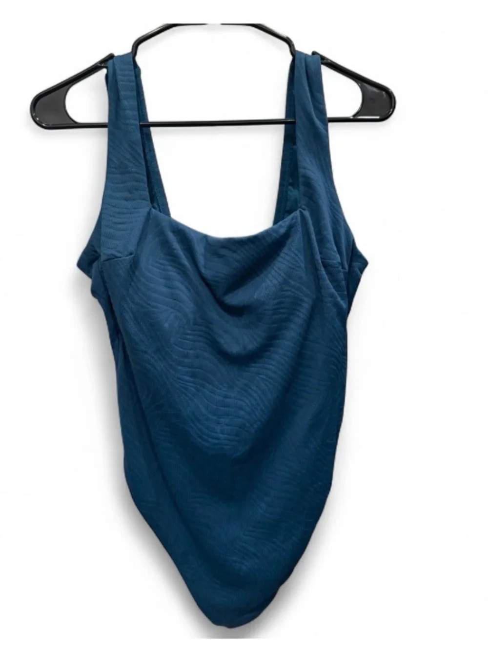 Teal Square-Neck Swimsuit - Picture 4 of 5